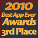 2010 Best AppEverAwards 3rd Place