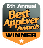 2013 Best App                                      Ever Awards, 1st Place