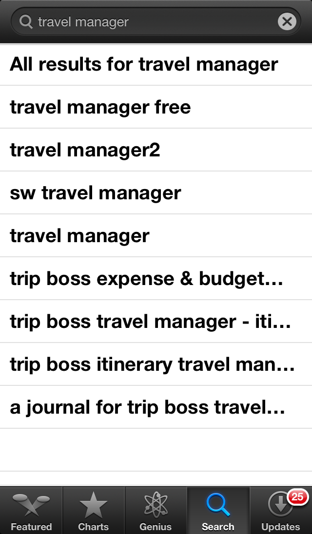 Search List