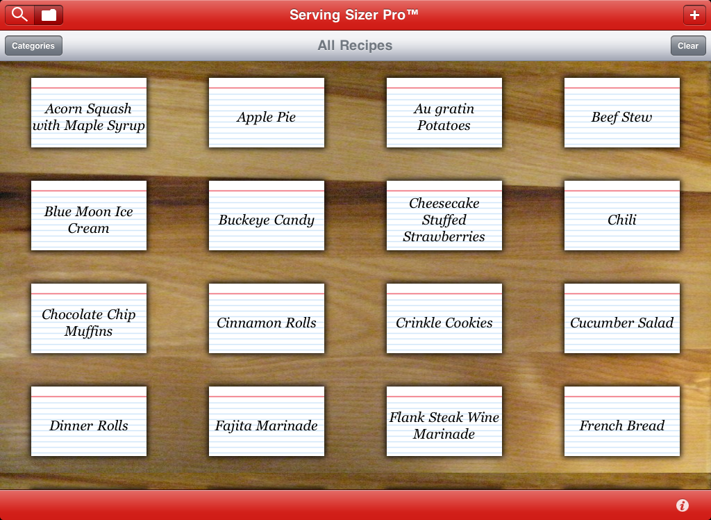 Before Serving Sizer Recipe Cards before