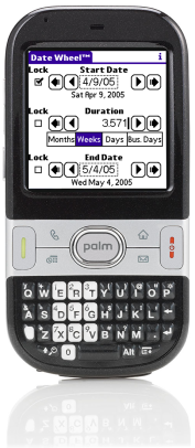 Date Wheel on Palm Centro