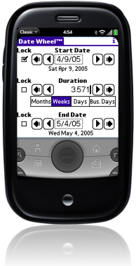 Date Wheel on Palm Pre via Classic