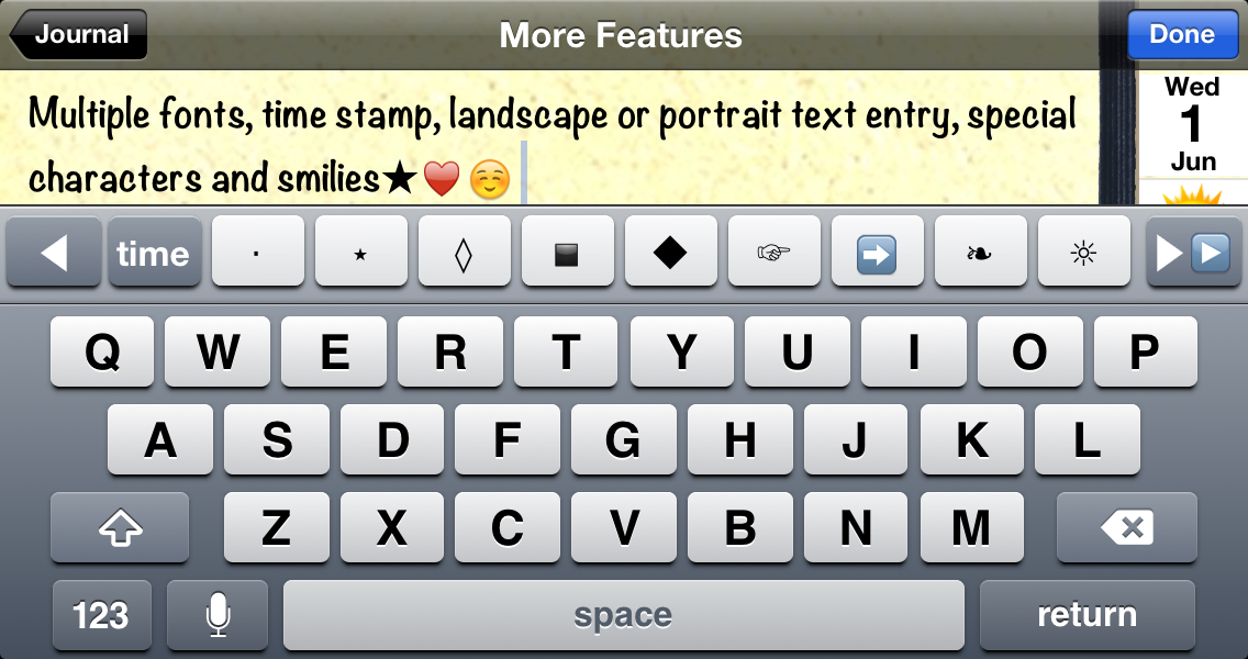 Typing in landscape too landscape mode